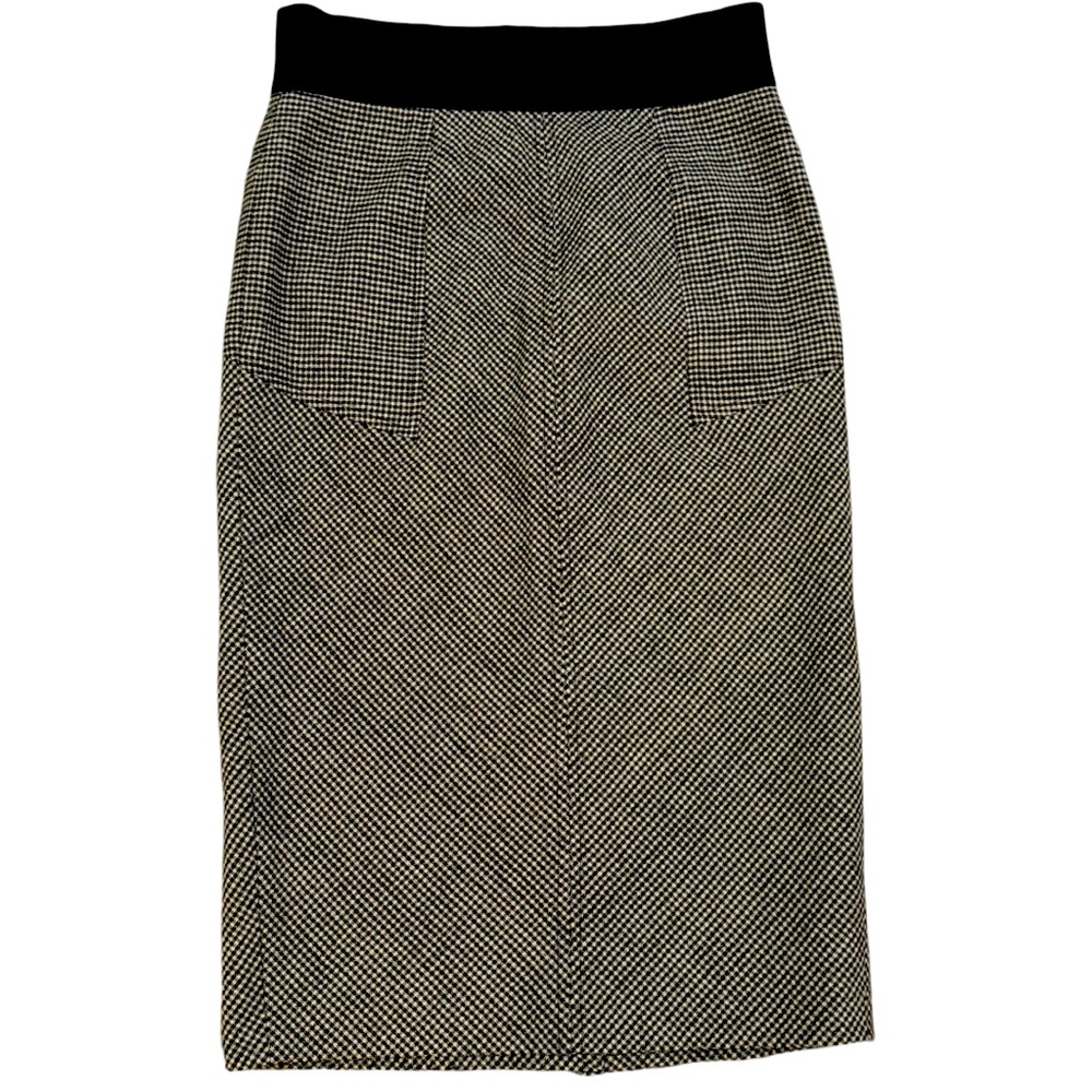 Diane von Furstenberg Adame Wool Check Pencil Skirt
